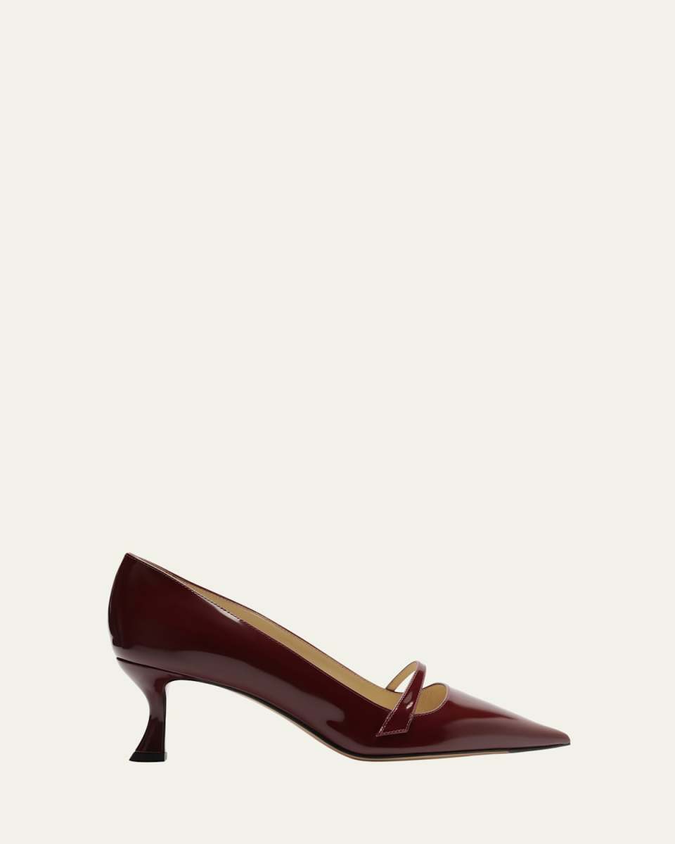 Tita Shiny Leather Mary Jane Pumps
